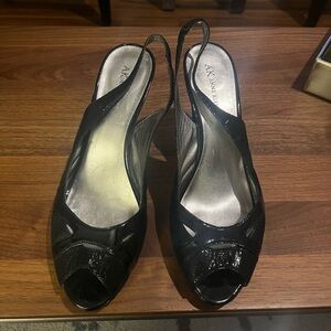 Open Toe Sling Back Heels